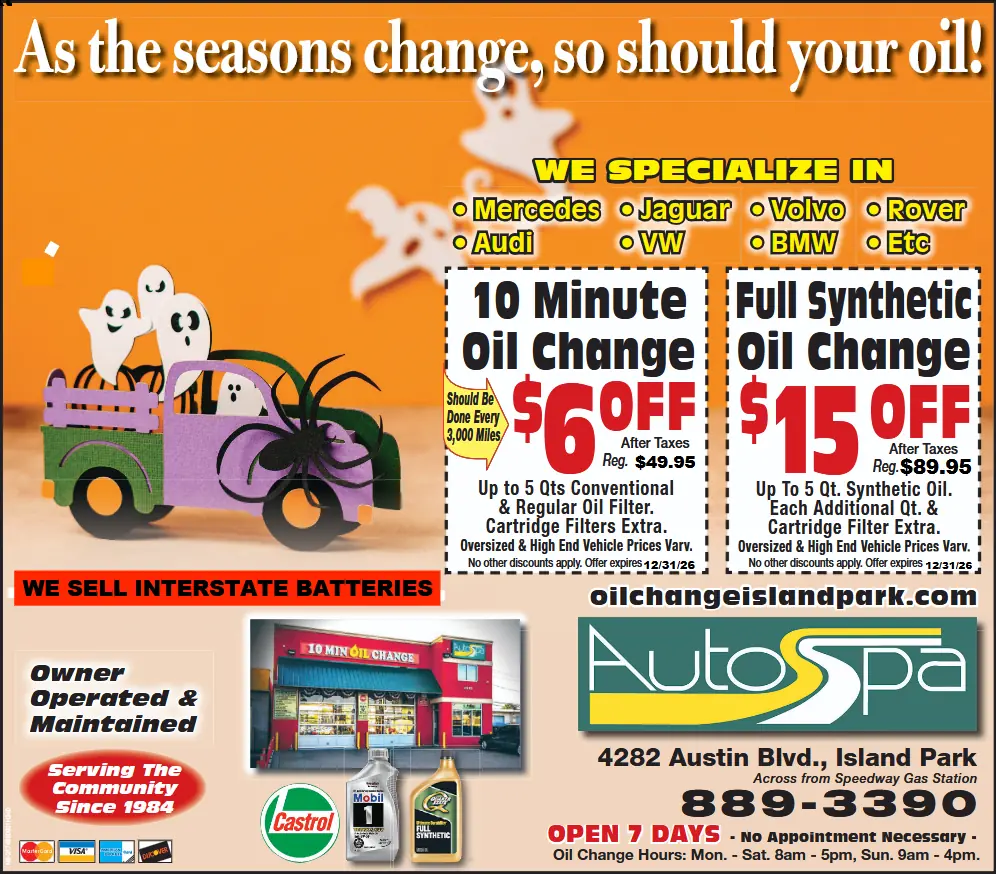 10 Minute Oil Change Auto Discount